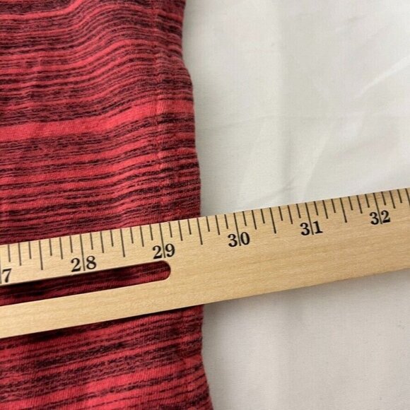 Toad&Co Red Striped Casual Tunic Shirt – Women’s L, Long Sleeve Round Neck Top - Picture 9 of 9